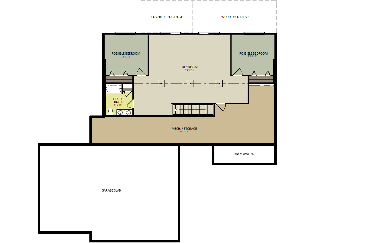 Rock RidgeLower Level Floor Plan